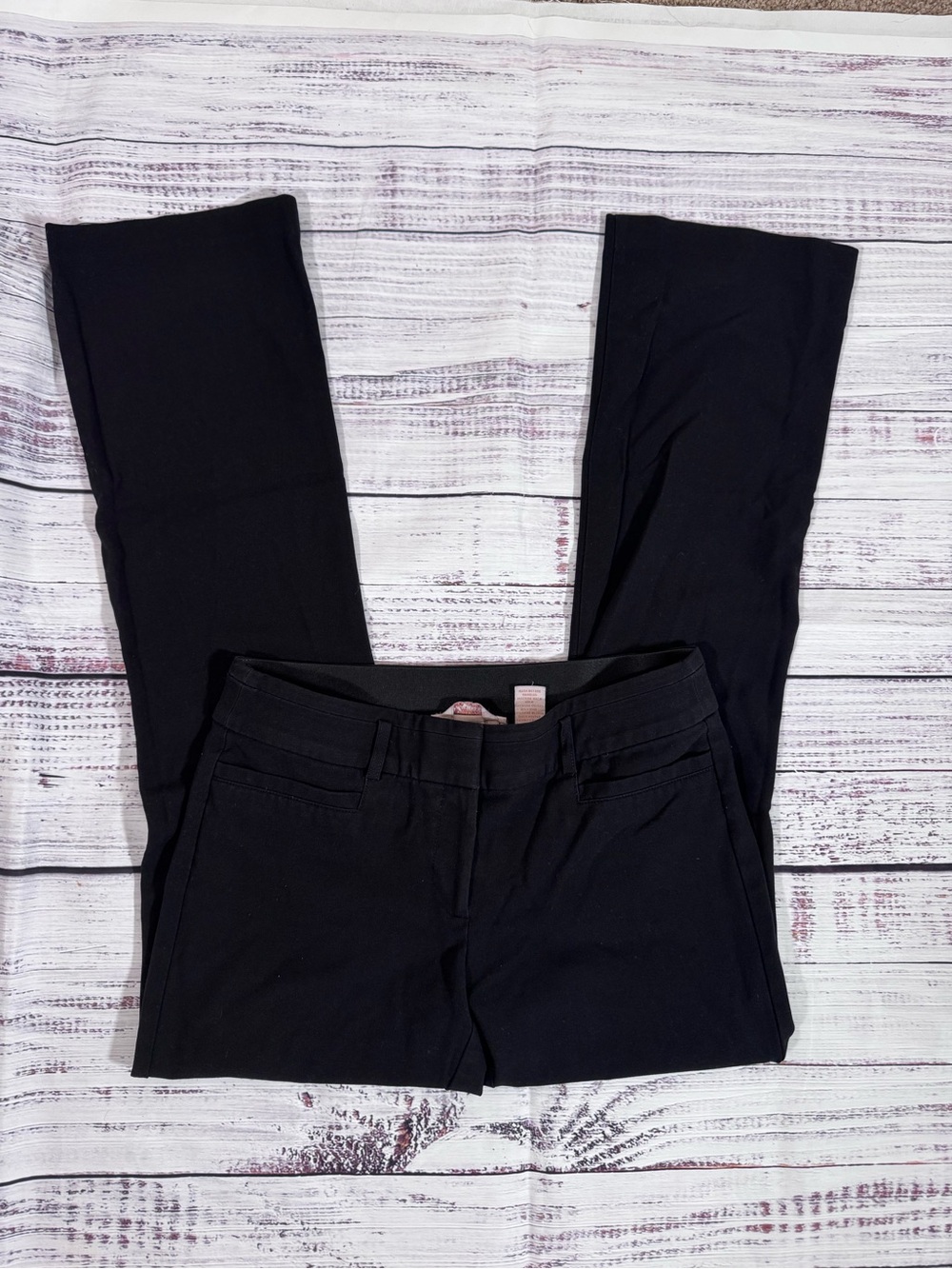 Candie's Black Ponte Straight-Leg Trousers